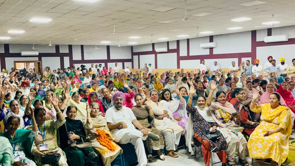 Live broadcast in Derabassi on the occasion of the launch of the Chief Minister MotherDaughter Satkar Yojana